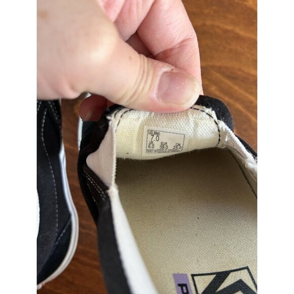 Vans Low-Top Trainers Asher Black Black Mens 7 Slip On Sneakers - Picture 7 of 7